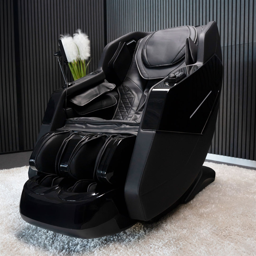 IWAO Apollo Pro med ultimativ komfort - 3D Massagestol - Sort