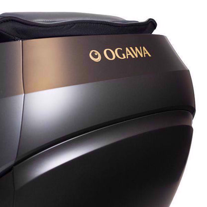 OGAWA Maestro Ai - Iridium Grey - 4D Massagestol - Close up logo