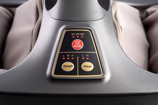 OGAWA OMG Fodmassage nærbillede af kontrolpanel