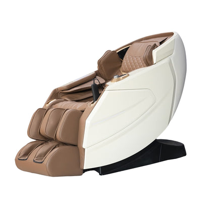 IWAO Gravity med stemmekontrol - 4D Massagestol - Hvid/Brun