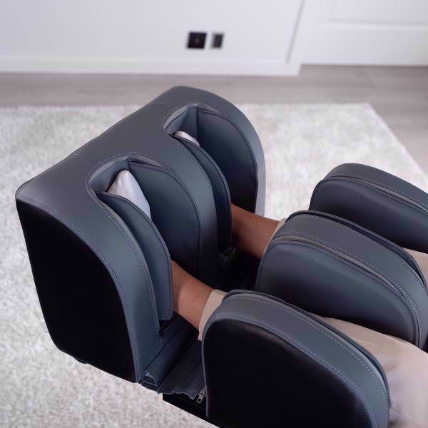 OGAWA Sonic-X Massagestol i grå fodmassage