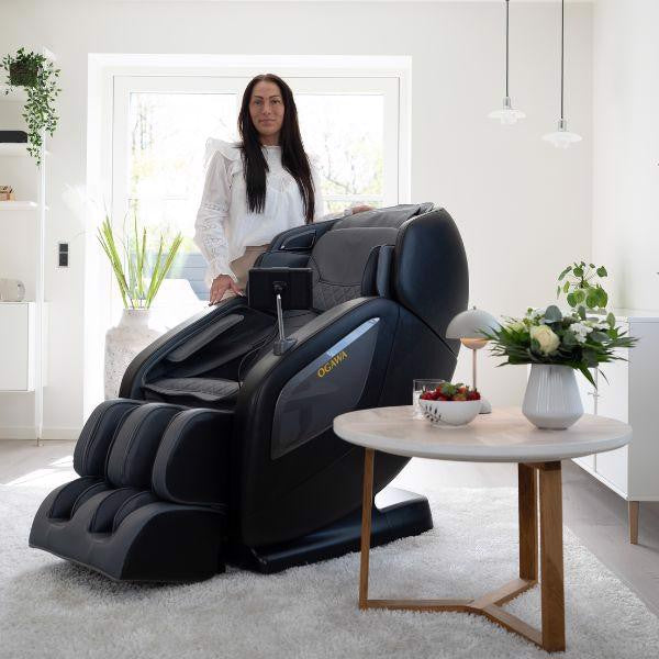 OGAWA Sonic-X 2D Massagestol i grå med model